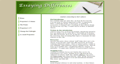 Desktop Screenshot of essayingdifferences.com
